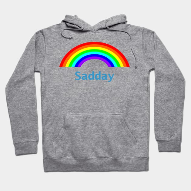 Sad Day Rainbow Hoodie by ellenhenryart